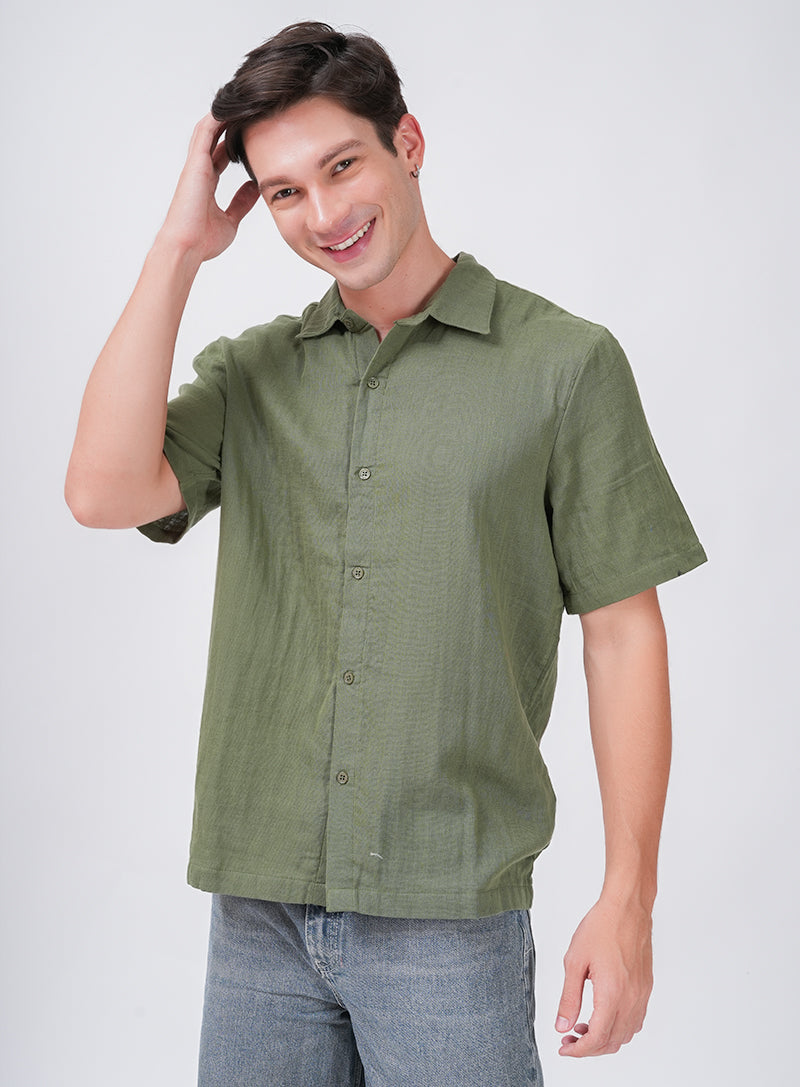 COMFORT AND CHARM SHIRT | OLIVE GREEN