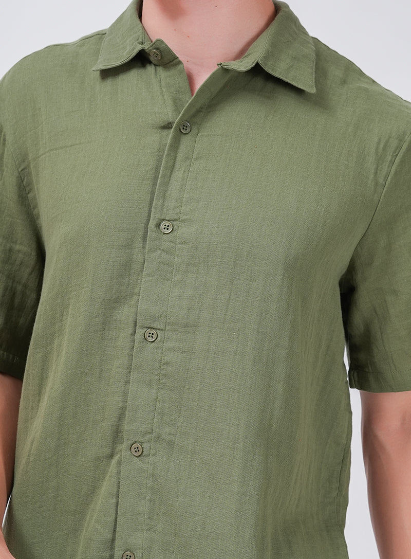 COMFORT AND CHARM SHIRT | OLIVE GREEN