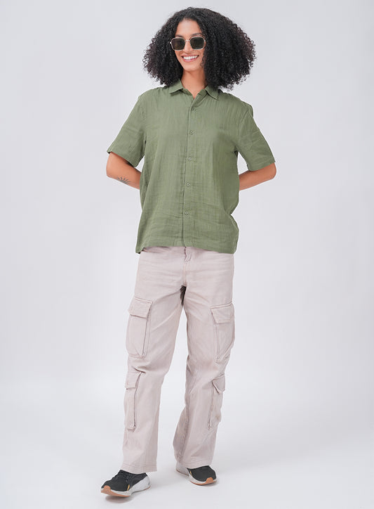 COMFORT AND CHARM SHIRT | OLIVE GREEN