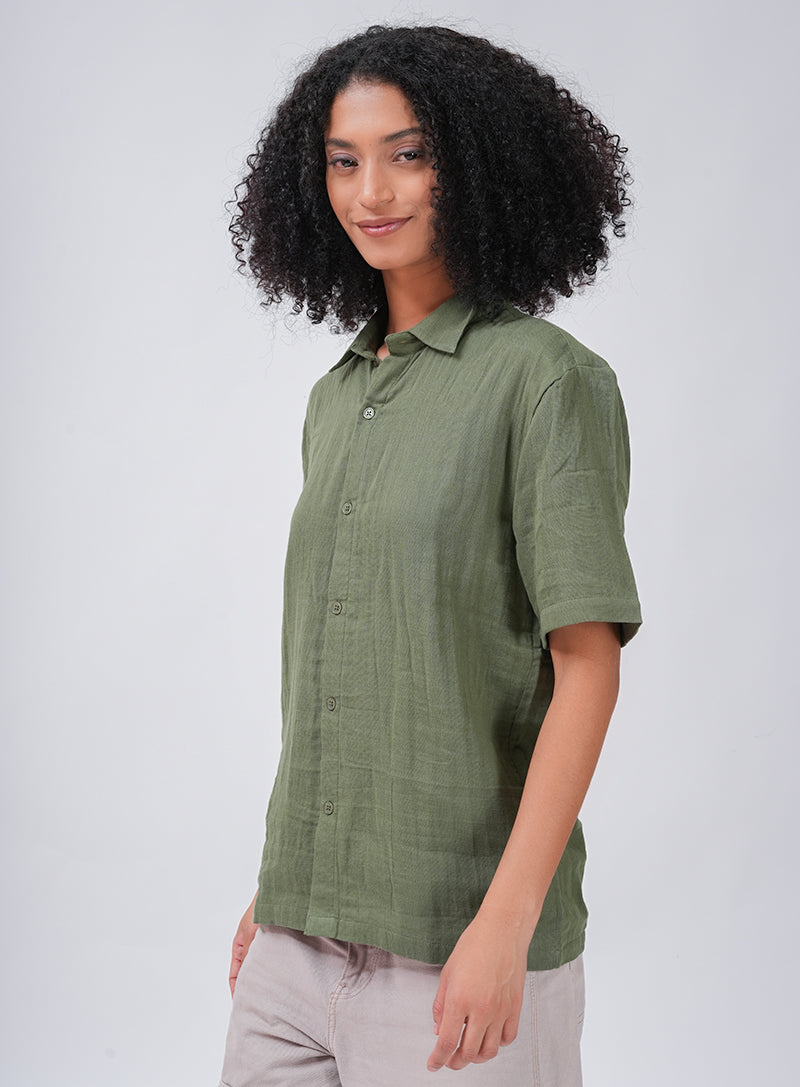 COMFORT AND CHARM SHIRT | OLIVE GREEN