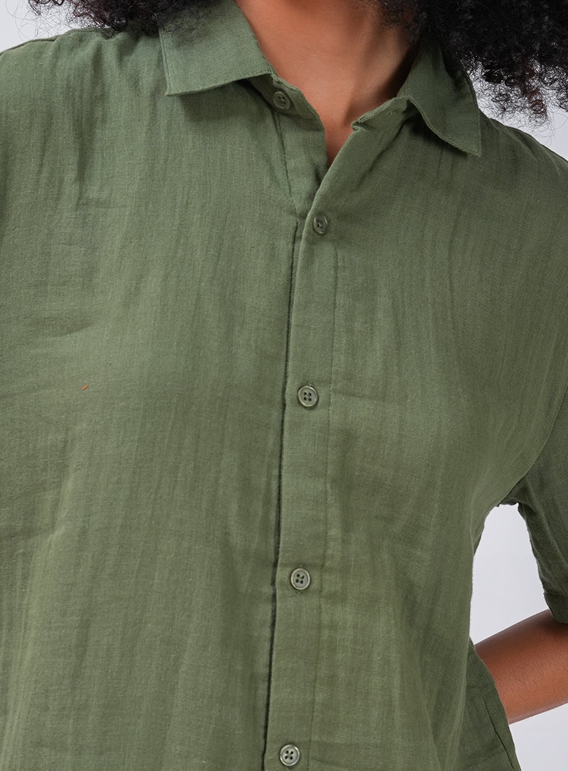 COMFORT AND CHARM SHIRT | OLIVE GREEN