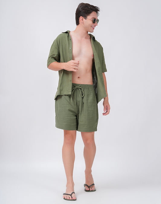 COMFORT AND CHARM SHORT | OLIVE GREEN