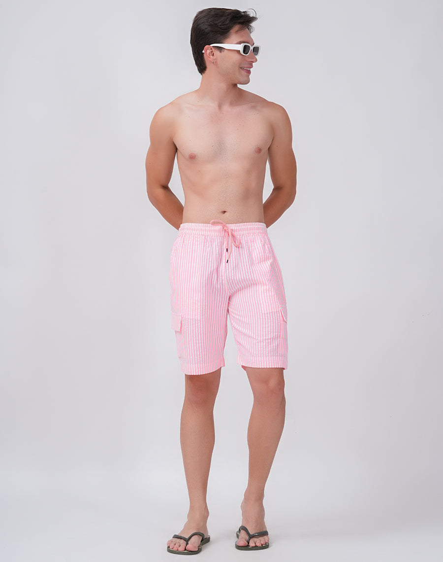 PINK POPCORN SHORTS