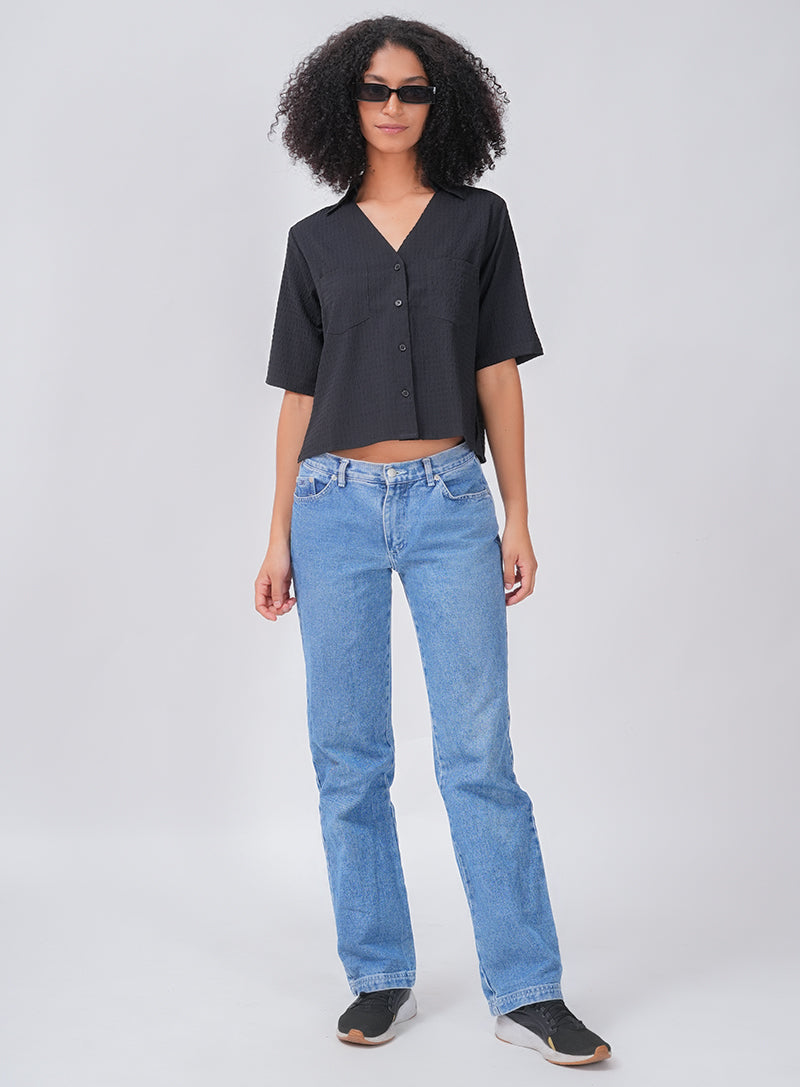 FLOW AND GO CASUAL SHIRT | BLACK