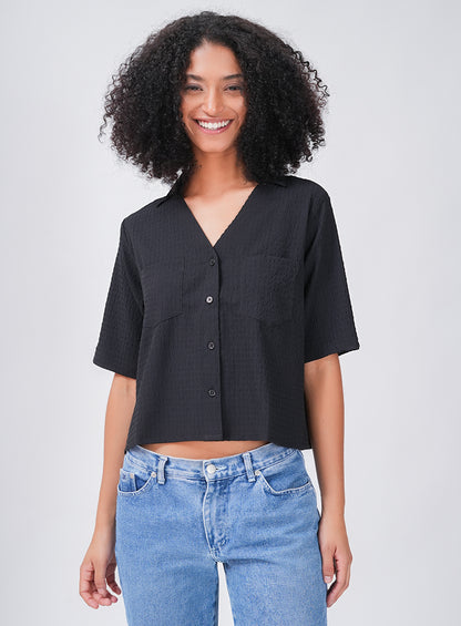 FLOW AND GO CASUAL SHIRT | BLACK