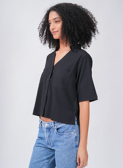 FLOW AND GO CASUAL SHIRT | BLACK