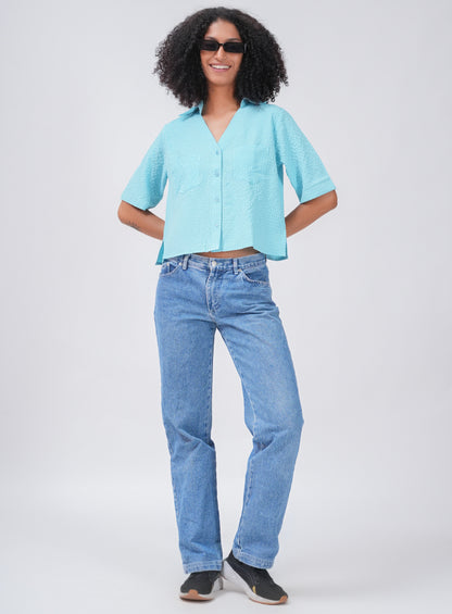 FLOW AND GO CASUAL SHIRT | BLUE