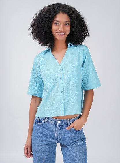 FLOW AND GO CASUAL SHIRT | BLUE