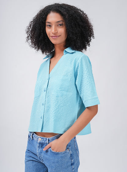 FLOW AND GO CASUAL SHIRT | BLUE