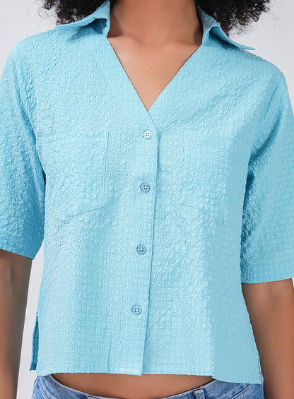 FLOW AND GO CASUAL SHIRT | BLUE